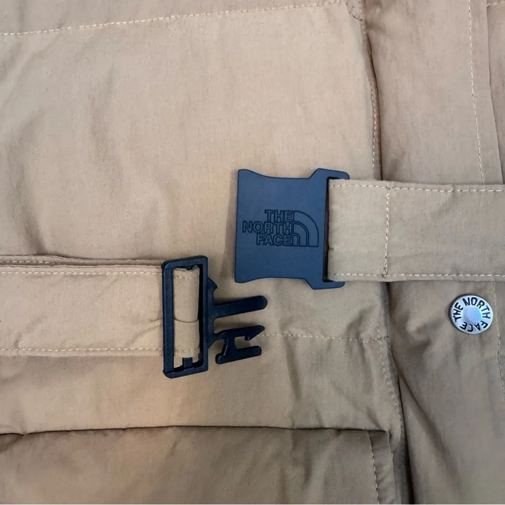 The North Face Extra Warm Long Down Puffer Coat Brown Hooded Women’s M - Picture 5 of 7